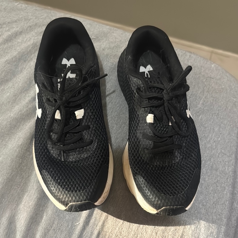 Under Armour Black and White Athletic Sneakers